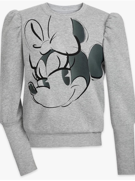 Disney Tops - Disney Minnie Mouse Long Sleeve Puff Sleeve Sweatshirt